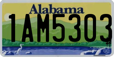 AL license plate 1AM5303