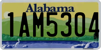 AL license plate 1AM5304