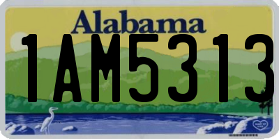 AL license plate 1AM5313