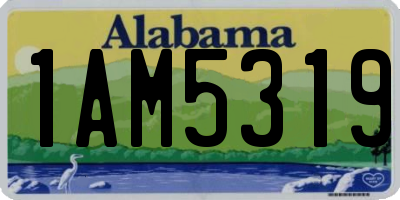AL license plate 1AM5319