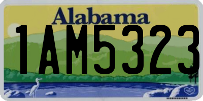 AL license plate 1AM5323