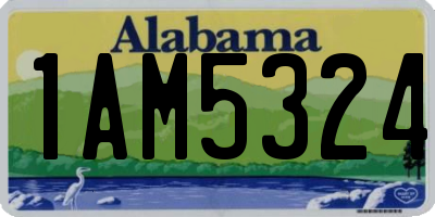 AL license plate 1AM5324