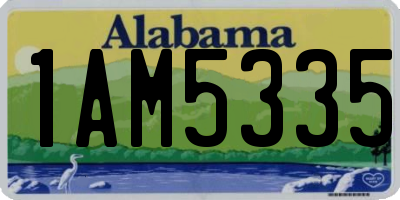 AL license plate 1AM5335