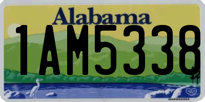 AL license plate 1AM5338