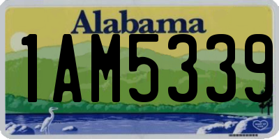 AL license plate 1AM5339