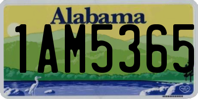 AL license plate 1AM5365