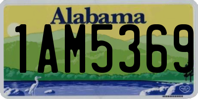 AL license plate 1AM5369