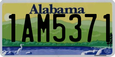 AL license plate 1AM5371