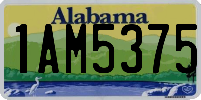 AL license plate 1AM5375