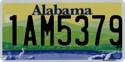 AL license plate 1AM5379