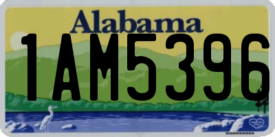 AL license plate 1AM5396