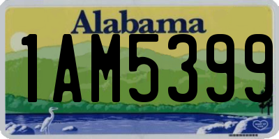 AL license plate 1AM5399