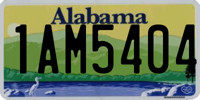 AL license plate 1AM5404