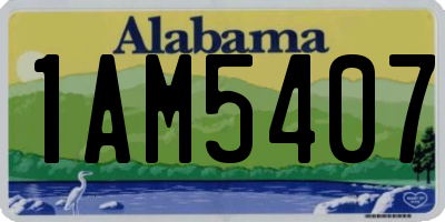 AL license plate 1AM5407