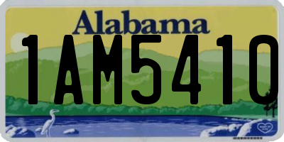 AL license plate 1AM5410