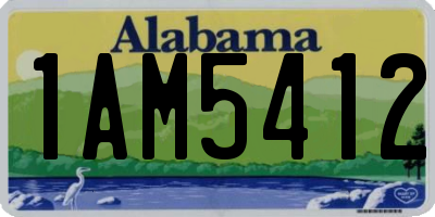 AL license plate 1AM5412