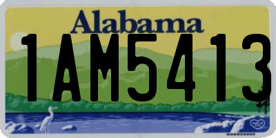 AL license plate 1AM5413