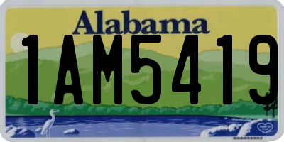 AL license plate 1AM5419