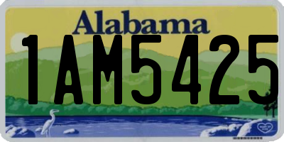 AL license plate 1AM5425
