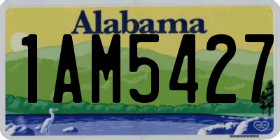 AL license plate 1AM5427