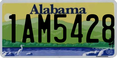 AL license plate 1AM5428