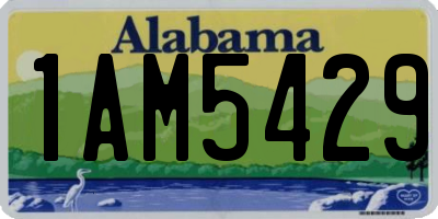 AL license plate 1AM5429