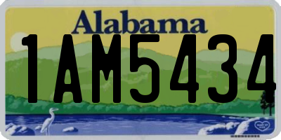 AL license plate 1AM5434