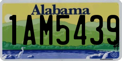 AL license plate 1AM5439