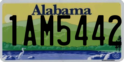 AL license plate 1AM5442