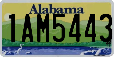 AL license plate 1AM5443