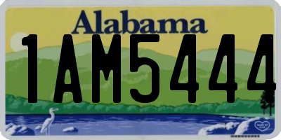 AL license plate 1AM5444