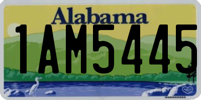 AL license plate 1AM5445