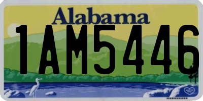 AL license plate 1AM5446