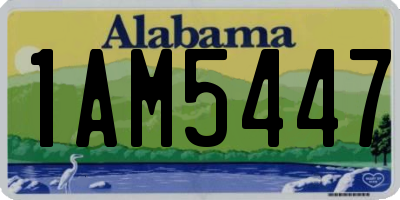 AL license plate 1AM5447