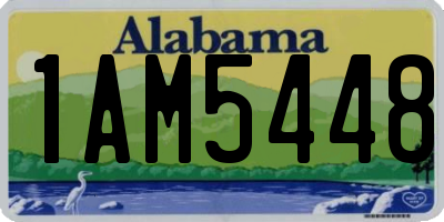 AL license plate 1AM5448