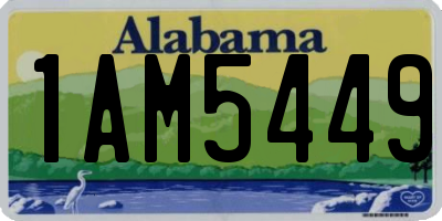 AL license plate 1AM5449