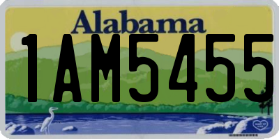 AL license plate 1AM5455