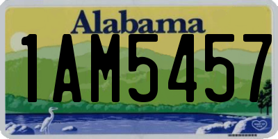 AL license plate 1AM5457