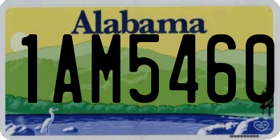 AL license plate 1AM5460