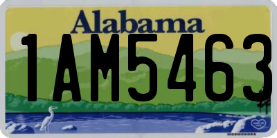 AL license plate 1AM5463