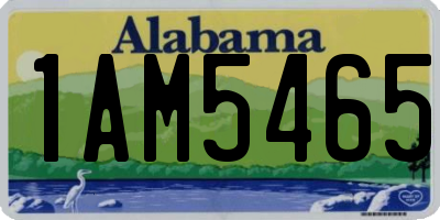 AL license plate 1AM5465