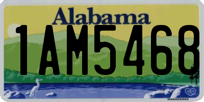 AL license plate 1AM5468