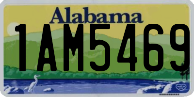 AL license plate 1AM5469