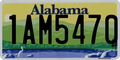 AL license plate 1AM5470