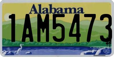 AL license plate 1AM5473