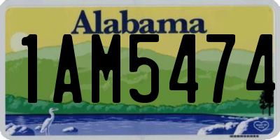 AL license plate 1AM5474