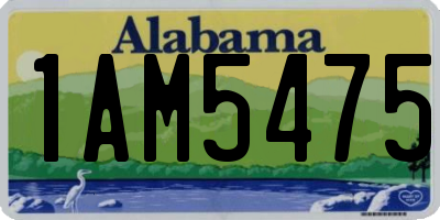 AL license plate 1AM5475