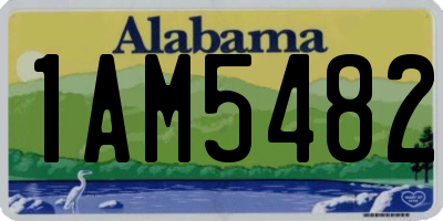 AL license plate 1AM5482