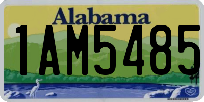 AL license plate 1AM5485