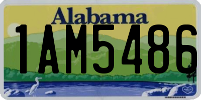 AL license plate 1AM5486